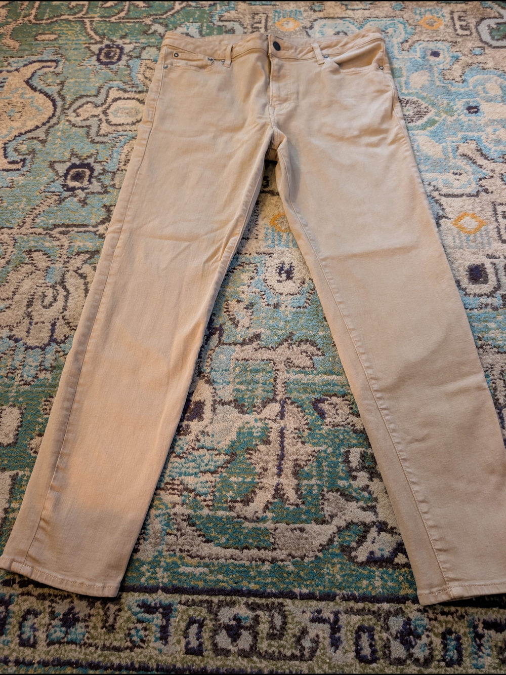 Express Men’s Tan Athletic Slim Jeans